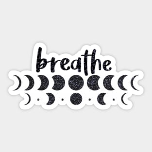 Breathe Moon Phases Sticker